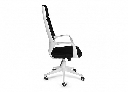 Фото Кресло компьютерное IQ WHITE | АЙКЬЮ, белый пластик, топ-ган, ткань 7