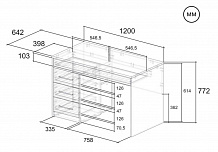Изображение Стол компьютерный ROSTID / РОСТИД 172S001 120*64h77