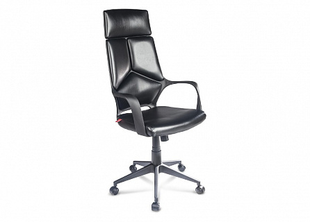 Фото Кресло компьютерное IQ BLACK | АЙКЬЮ БЛЭК, топ-ган, пластик, экокожа 1