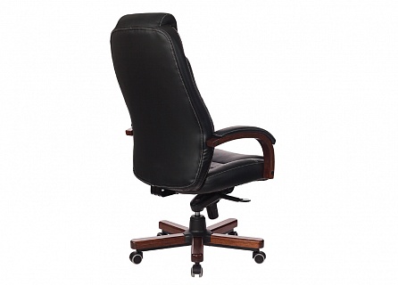 Фото Кресло руководителя T-9923WALNUT мультиблок, до 200 кг, кожа/орех 4