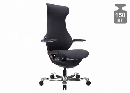 Фото Кресло эргономичное Everprof ATOM Black | АТОМ, синхромеханизм, слайдер, экокожа 1
